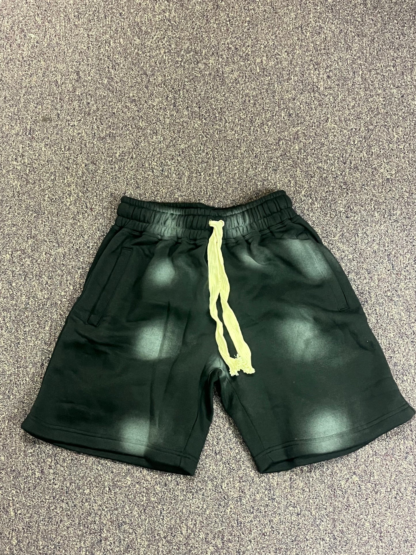 Acid Wash Sweat Shorts.
