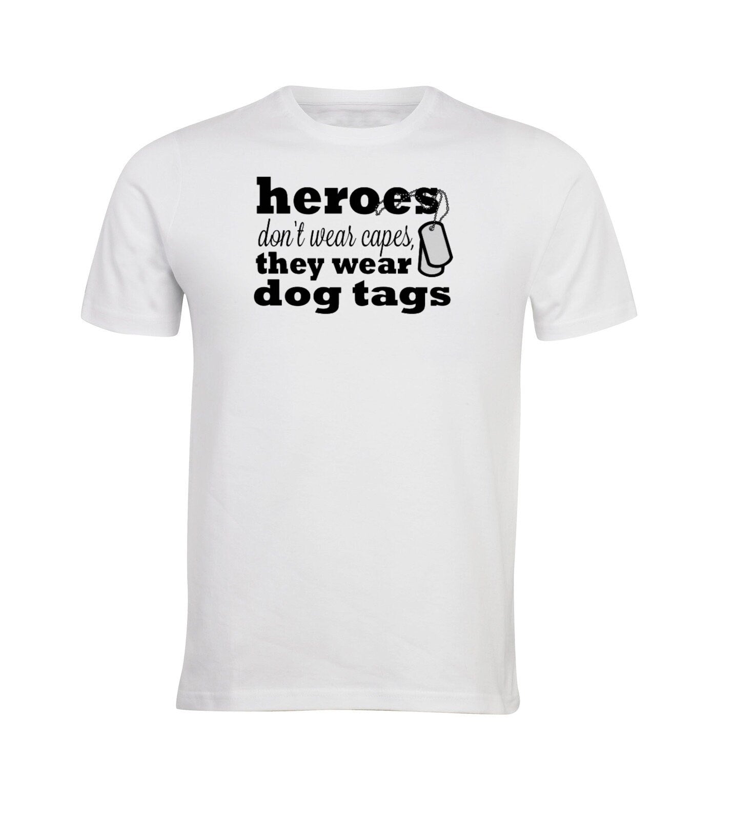 Heroes Wear Dog Tags Shirt - Premium from Udderly Custom LLC - Just $18! Shop now at Udderly Custom LLC