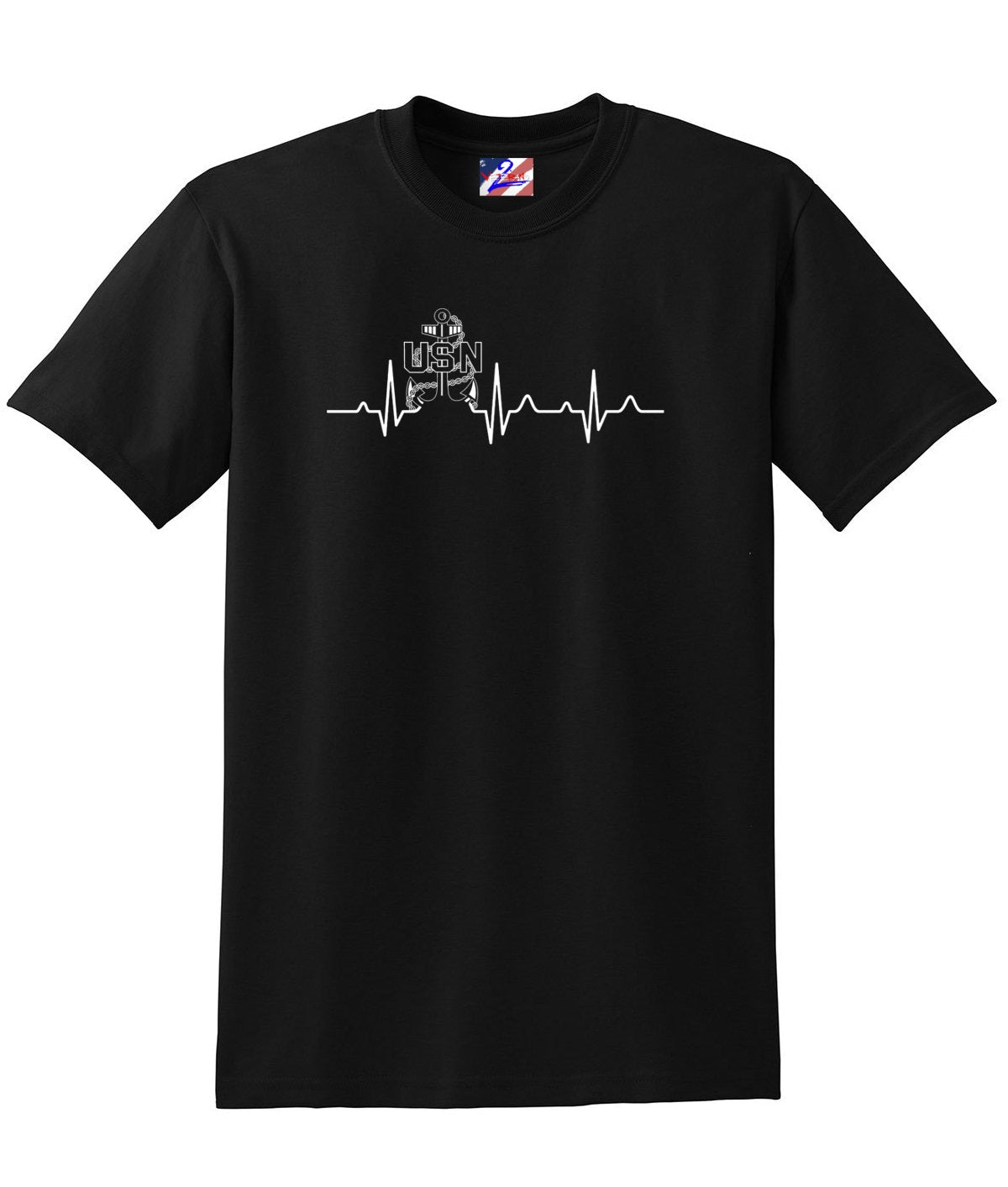 Navy Chief Heartbeat T-shirt, Navy Chief Navy Pride - Premium from Udderly Custom LLC - Just $22.95! Shop now at Udderly Custom LLC