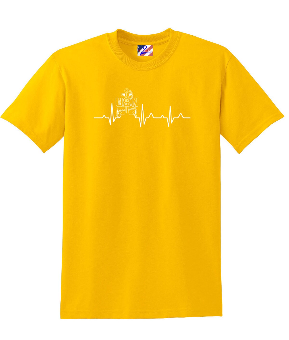 Navy Chief Heartbeat T-shirt, Navy Chief Navy Pride - Premium from Udderly Custom LLC - Just $22.95! Shop now at Udderly Custom LLC