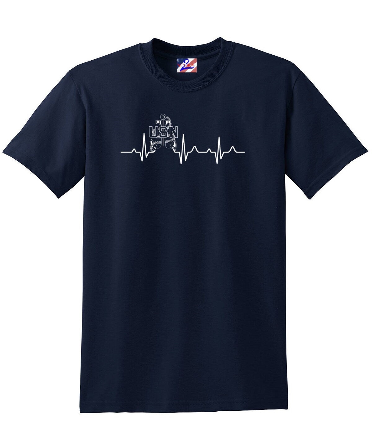 Navy Chief Heartbeat T-shirt, Navy Chief Navy Pride - Premium from Udderly Custom LLC - Just $22.95! Shop now at Udderly Custom LLC