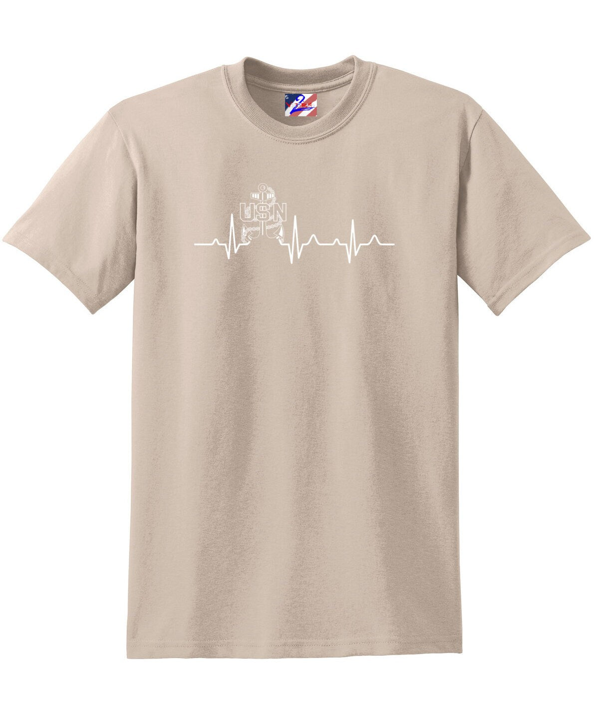 Navy Chief Heartbeat T-shirt, Navy Chief Navy Pride - Premium from Udderly Custom LLC - Just $22.95! Shop now at Udderly Custom LLC
