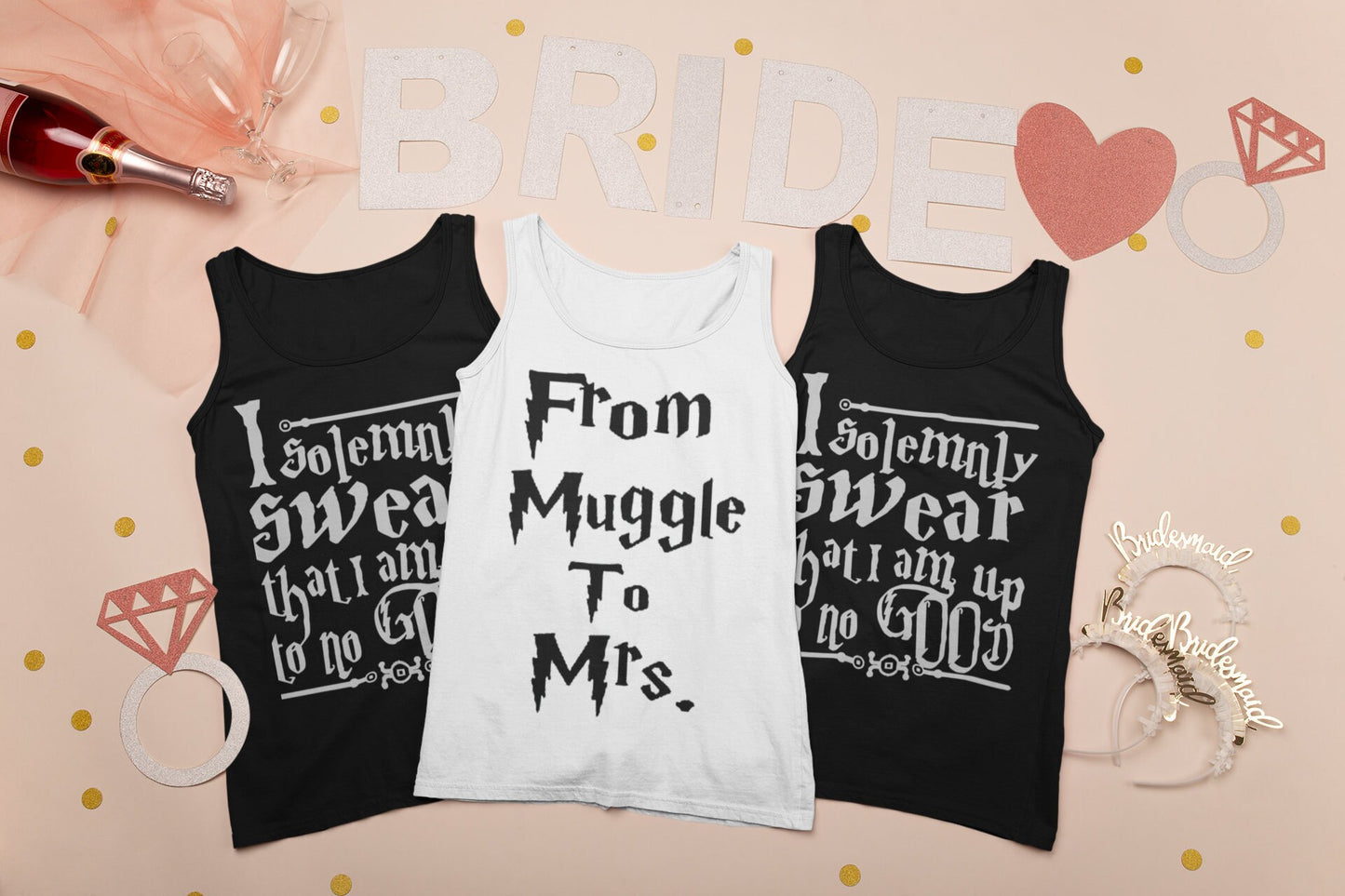 bridesmaid tank tops, bachelorette shirts, bachelorette party shirt, solenmly swear, bridesmaid shirts, bridal party shirts, birthday shirts - Premium from Udderly Custom LLC - Just $15! Shop now at Udderly Custom LLC