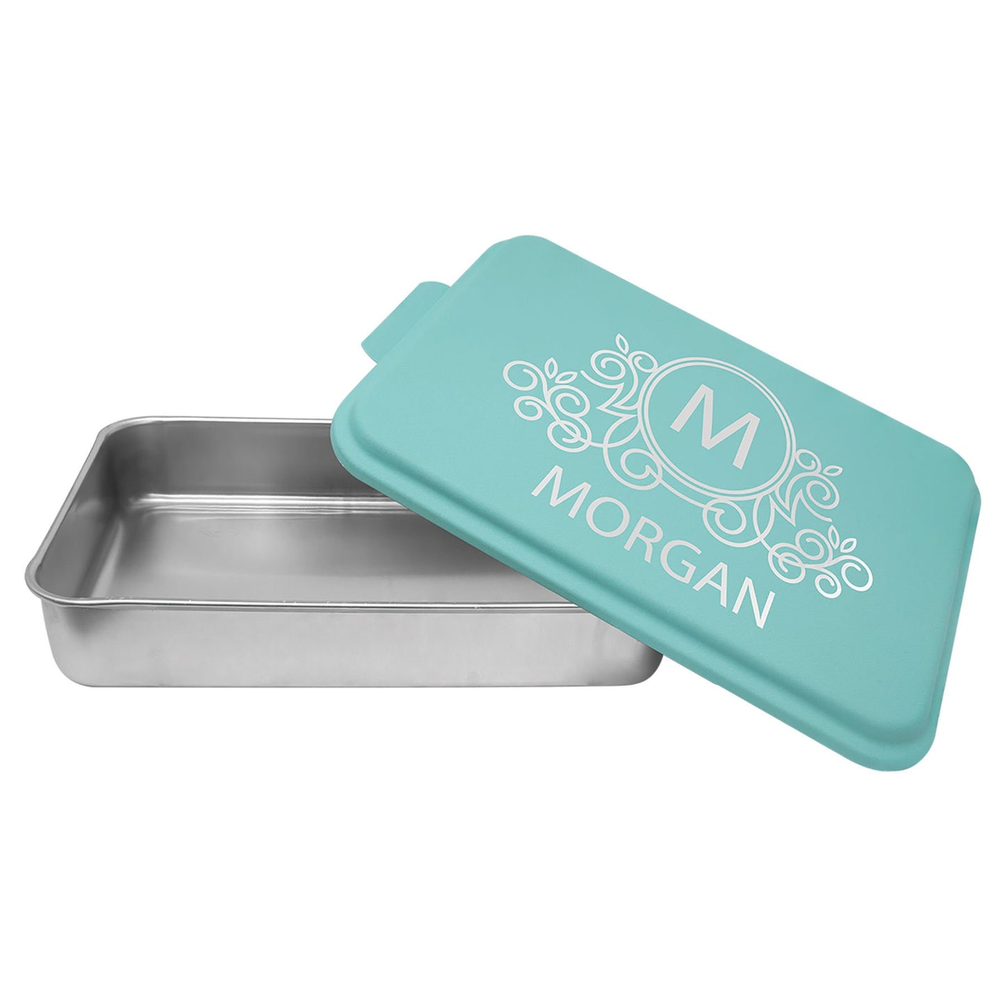 9" x 13" Aluminum Cake Pan With Custom Engraved Lid.