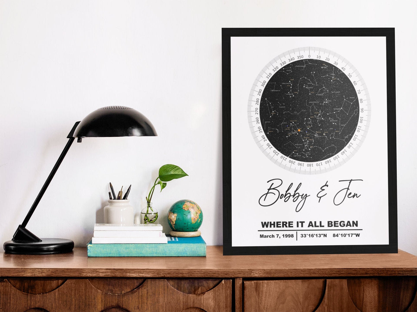 Couples Star Map Anniversary Gift Astro - Premium from Udderly Custom LLC - Just $22! Shop now at Udderly Custom LLC