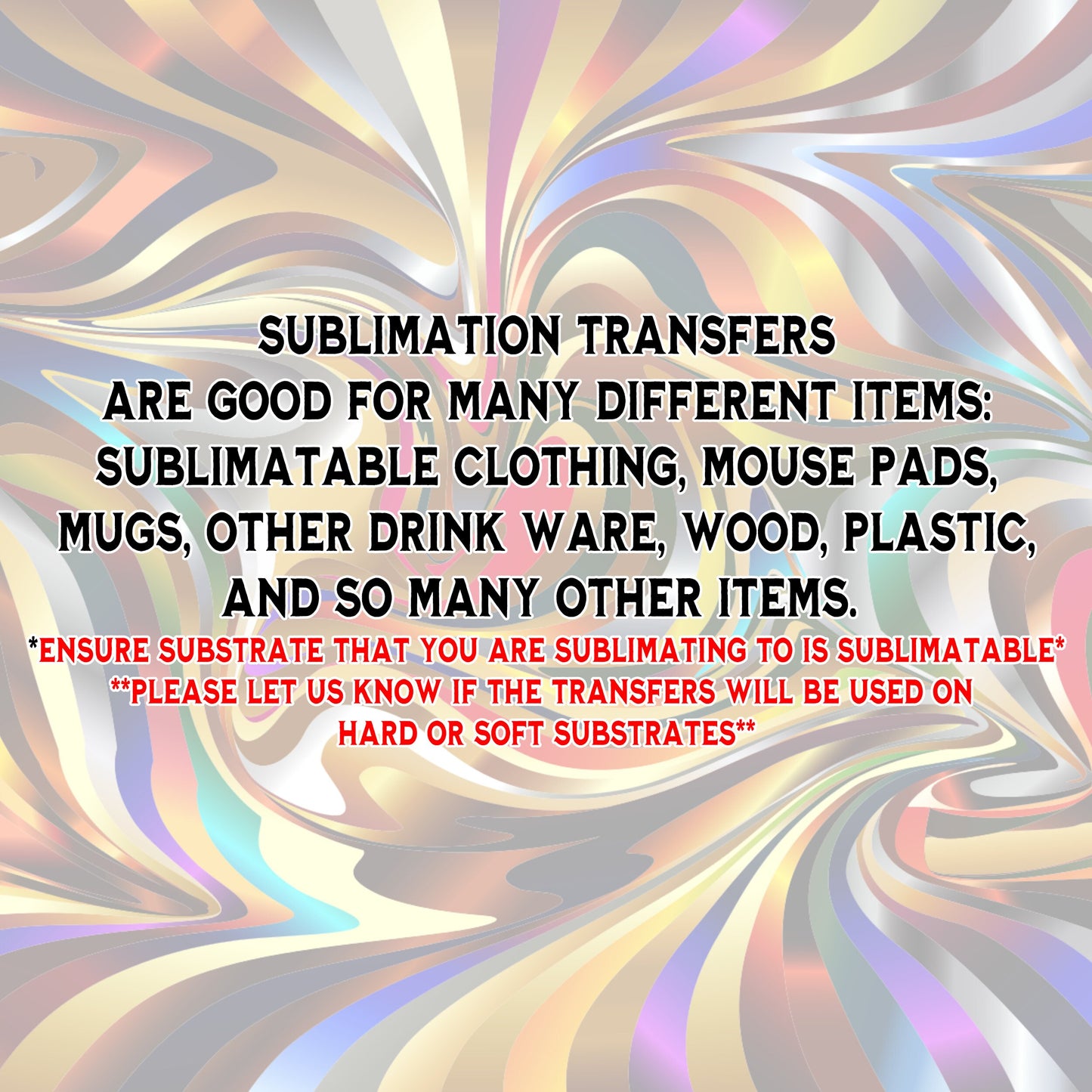 Sublimation Transfers - Premium from Udderly Custom LLC - Just $1.75! Shop now at Udderly Custom LLC
