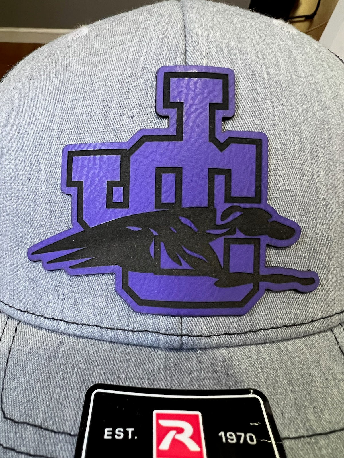 Leather Patch Laser cut and Engraved.