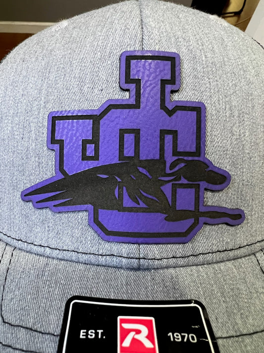 Leather Patch Laser cut and Engraved.