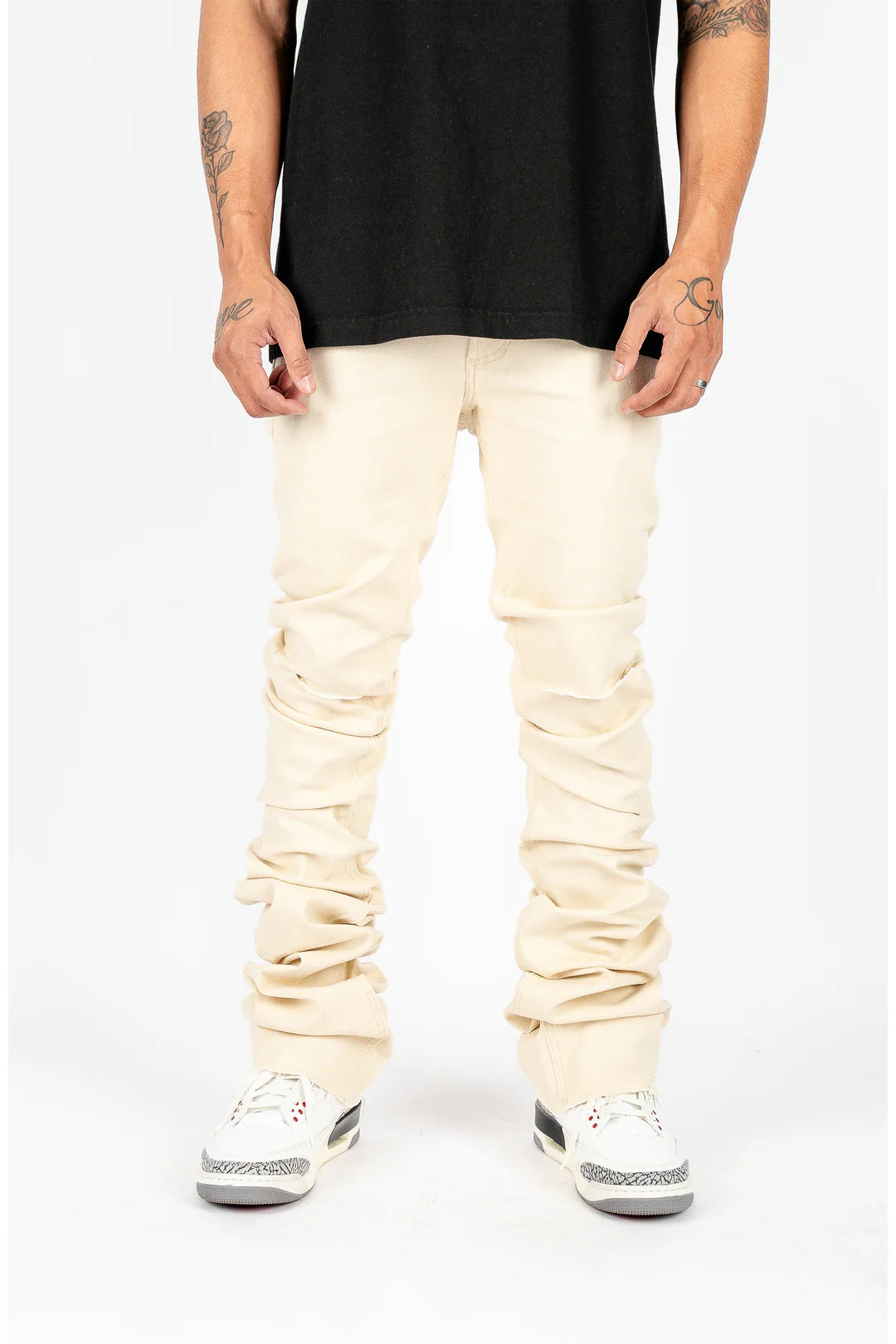 Skinny Stacked Flare Jeans.
