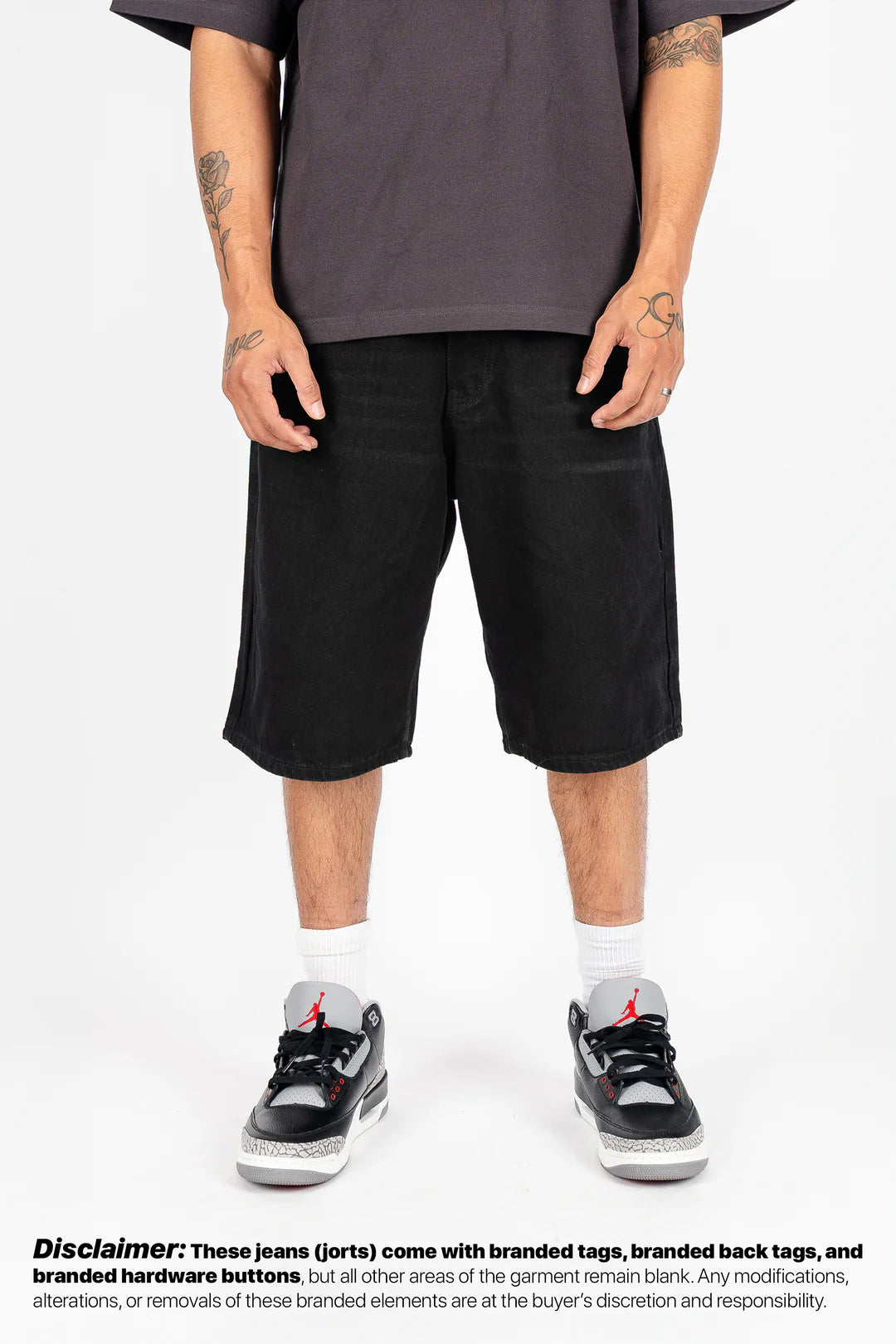 Denim Shorts Jorts Baggy - Premium Blanks from Udderly Custom LLC - Just $20! Shop now at Udderly Custom LLC