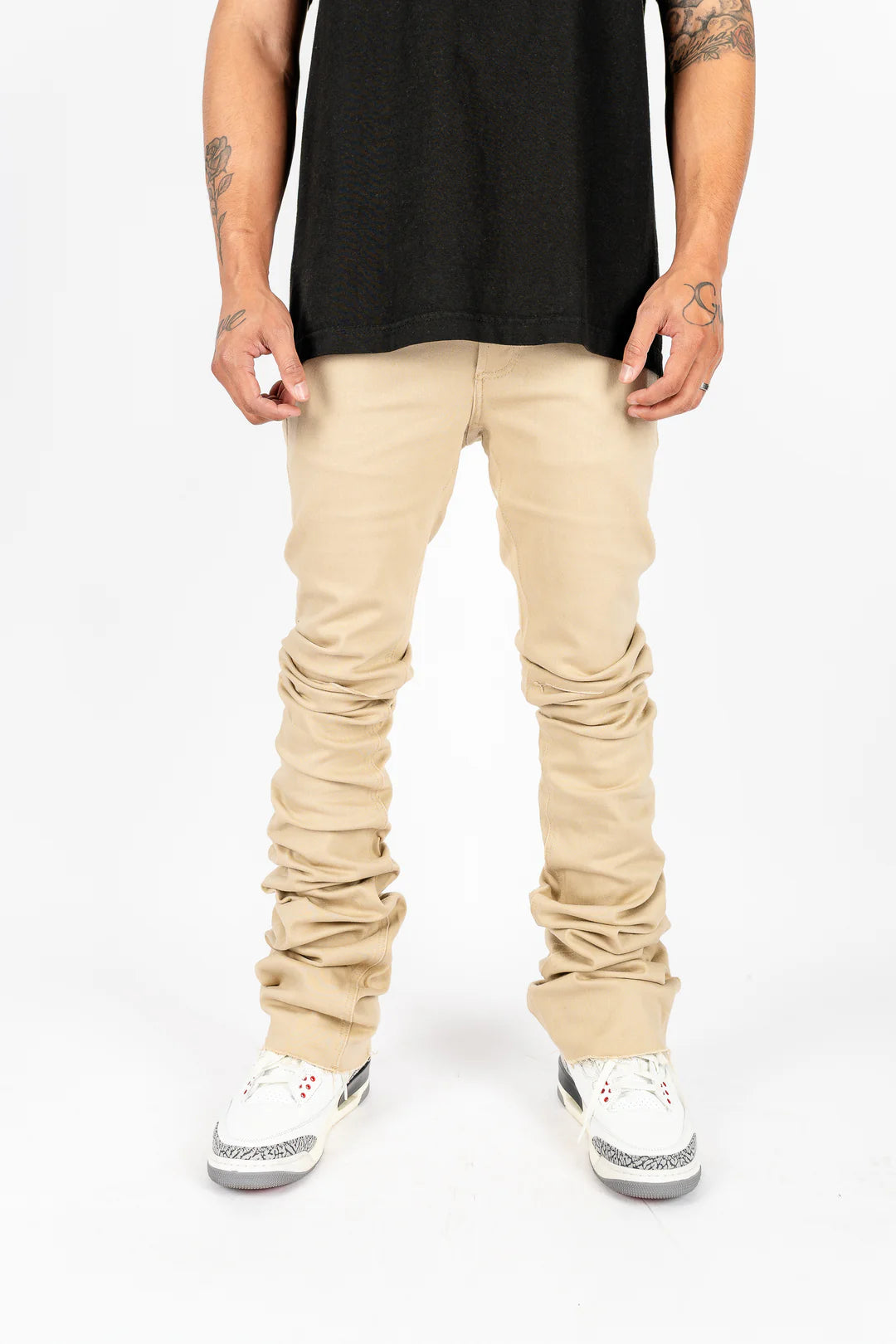 Skinny Stacked Flare Jeans.