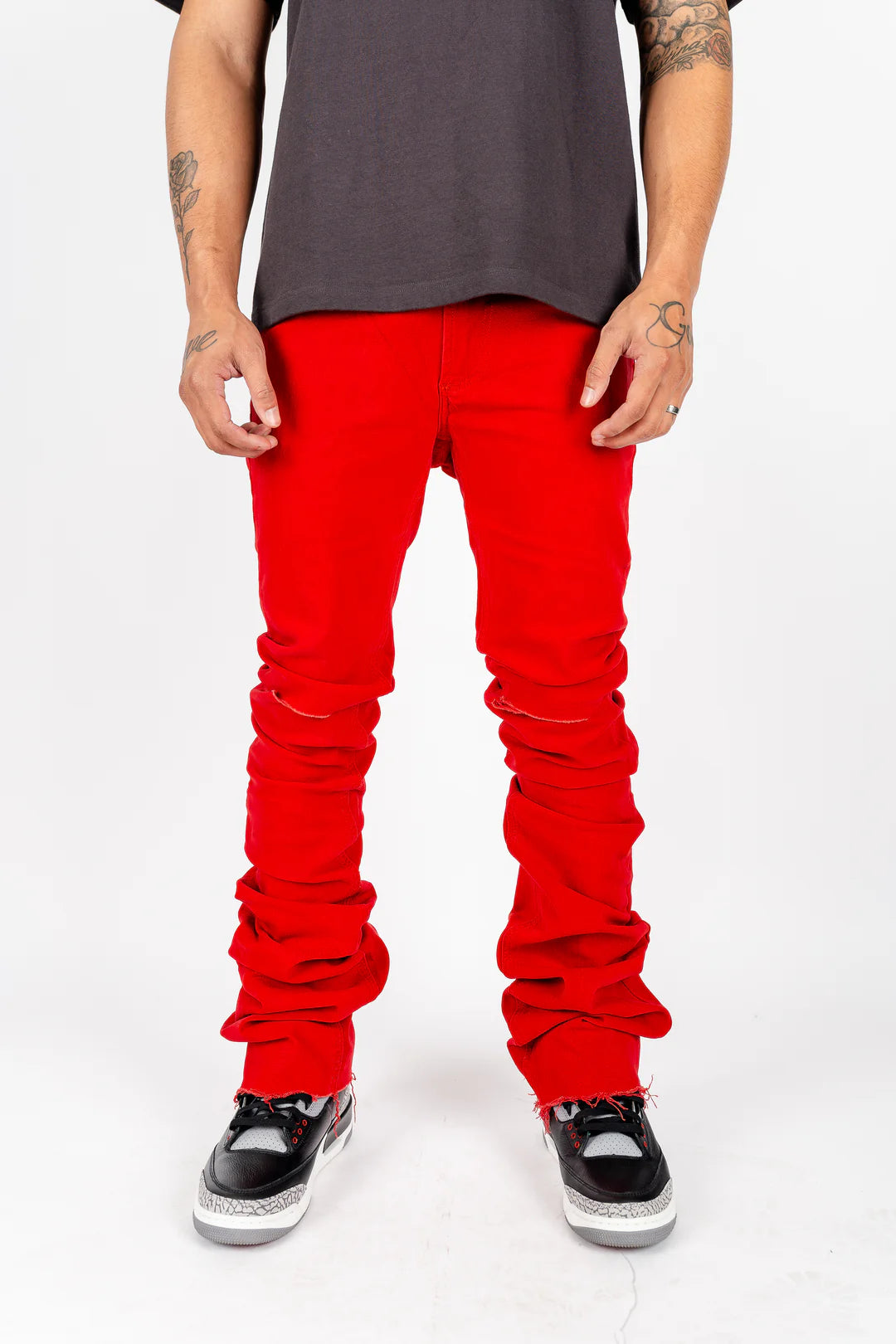 Skinny Stacked Flare Jeans.